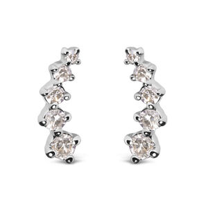10K White Gold 1/10 Cttw Diamond Journey